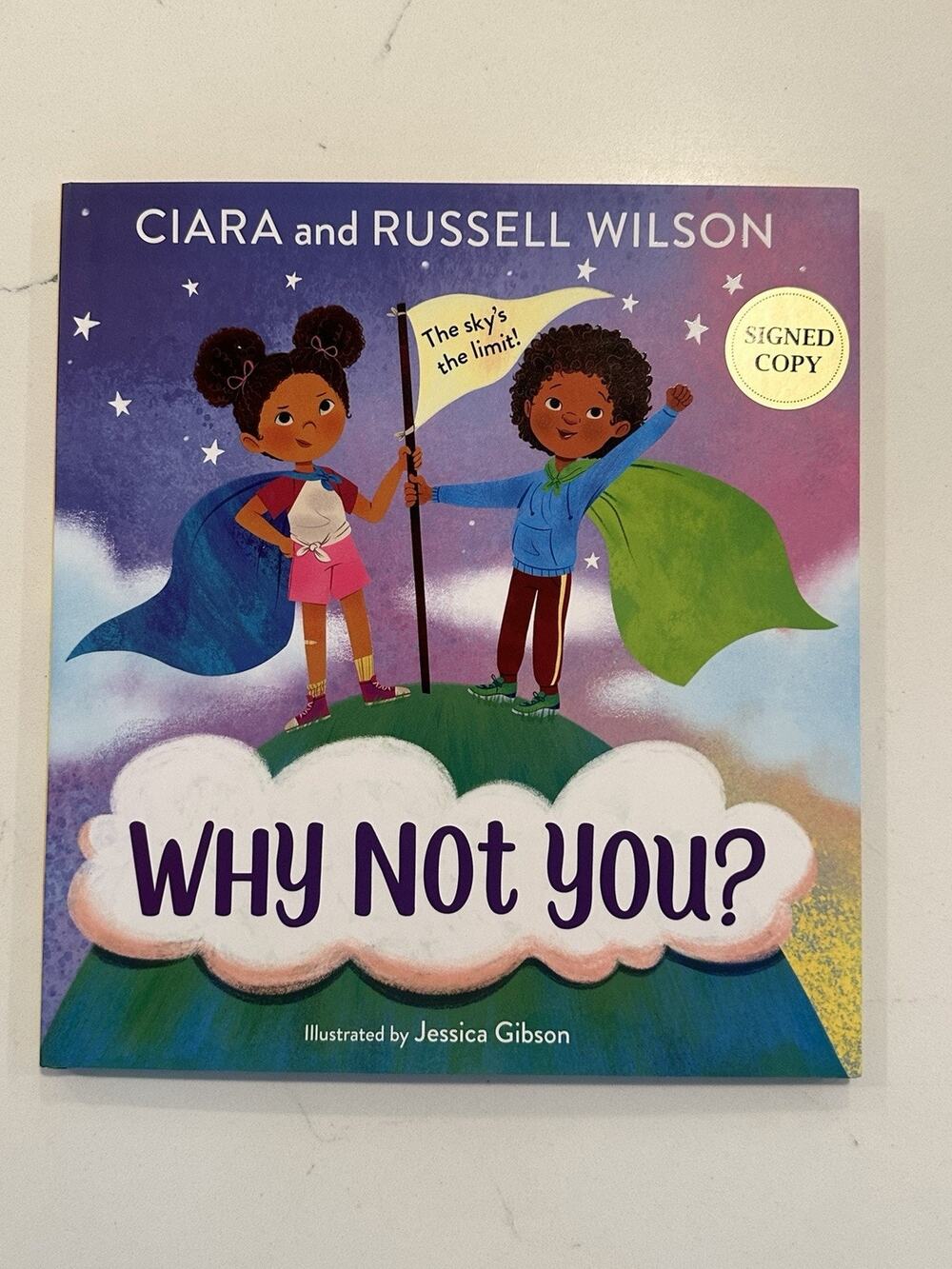Russell Wilson and Ciara Signed Why Not You? (2022, Hardcover) Autographed #7
